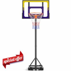 Basketball Hoop for Kids TONBUX Portable Adjustable 7FT Kids Basketball Hoop and Stand for Backyard Driveway Indoor Outdoor
