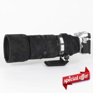 CHASING BIRDS Lens Camouflage Waterproof Coat for OLYMPUS M.ZUIKO DIGITAL ED 50-200mm F2.8 IS PRO Rainproof Lens Protective Cover Version IV (Shadow Black)