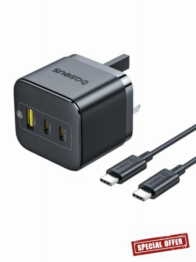 Baseus 65W USB C Charger Plug UK