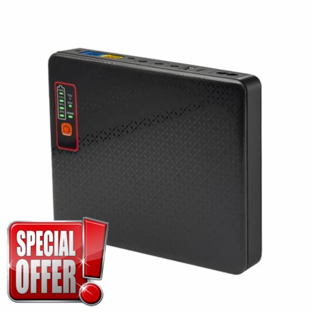 Yuuki Power UK Mini UPS for Router BT Hub 20800mAh(77Wh) 12V 9V 5V DC UPS Power Supply