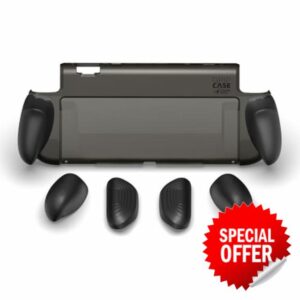 Savage Raven by Skull & Co. GripCase for Nintendo Switch 2: Dockable Soft Protective Case Cover with Replaceable Grips [to fit all hands sizes]