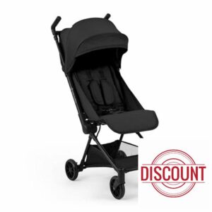 Ickle Bubba Pisces Ultra-Compact Stroller (Black) – Lightweight Cabin-Size Travel Pushchair from Birth to 22kg