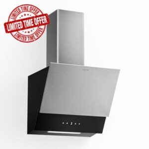 Klarstein Verosteel Angled Cooker Hood 45cm - 624 m³/h