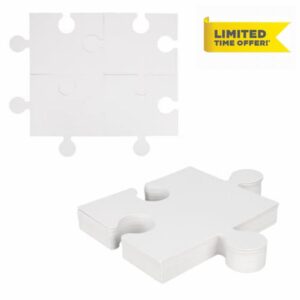 Fukaisu 30pcs Blank Puzzles to Draw On