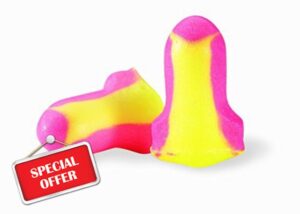 100 Pairs of Howard Leight Laser Lite Individually Wrapped Ear Plugs
