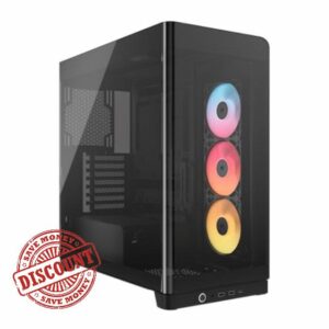 CORSAIR FRAME 4500X RS-R ARGB Panoramic Glass Mid-Tower PC Case – InfiniRail Mounting System