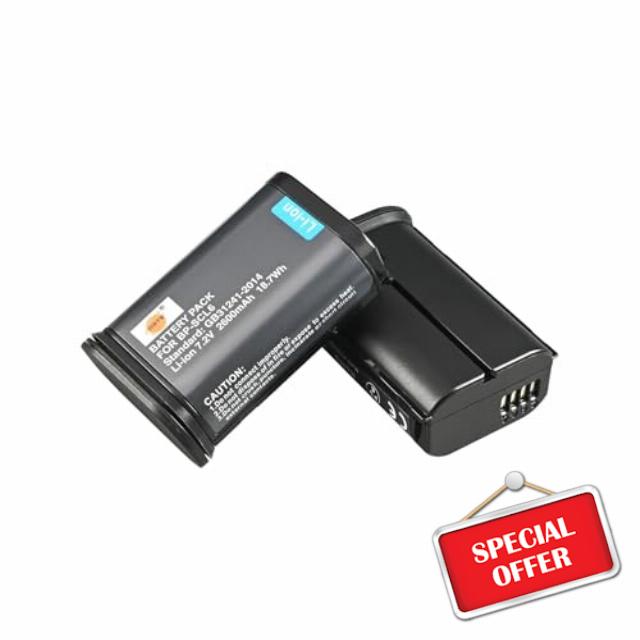 DSTE 2-Pack BP-SCL6(7.2V/2600mAh) Battery Compatible for LEICA Q2