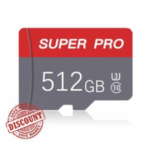 512GB Micro SD Memory Card Class 10 Micro SD Card with SD Adapter High Speed Memory Card for Tablet