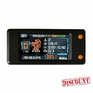 Cenei NM Bit Miner BTC Solo Nerdminer V2 Pro 390KH/S Nerd Miner for Bitcoin Crypto Lottery with Color Display Scree