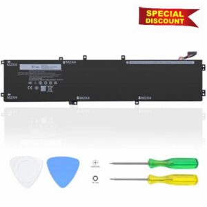 LTBSTOYE 97WH 6GTPY Laptop Battery Compatible with Dell XPS 15 9550 9560 9570 7590 Vostro 7500 7590 4GVGH 1P6KD 5XJ28 GPM03 P56F Inspiron 15 7500 7501 7590 7591 Precision 5520 5530 5540 5510 6-cell