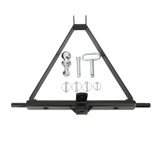 3 Point Tow Hitch Tractor Mounted Towing Cat 1 Ball Pin 610mm