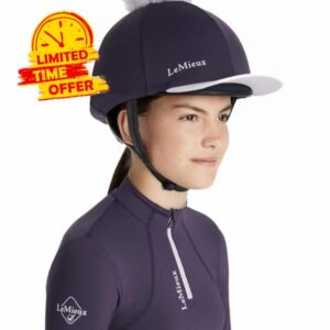 LeMieux Classique Pom Horse Riding Hat Silk - Junipe