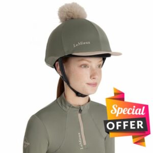 LeMieux Classique Pom Horse Riding Hat Silk - Rosemary