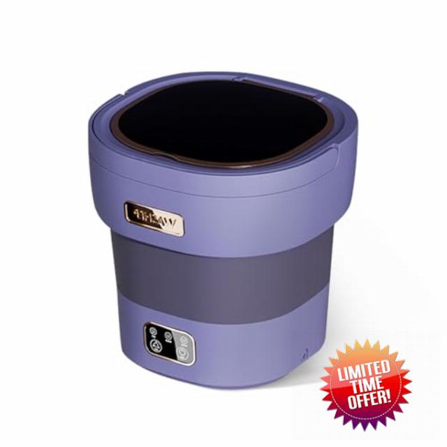 Portable Washing Machine 12l Mini Washer with Spin Basket Foldable Camping Washer for Underwear