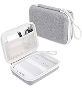 Black protective case with textured exterior, wrist strap, and zippered closure, shown from multiple angles revealing interior compartment.