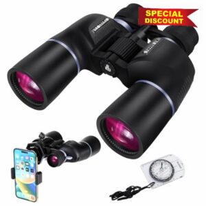 OPTIVORA 10-32x Variable Magnification Zoom Binoculars for Adults High Power with BAK4 Telescope Lens and 60MM Large Objective Lens