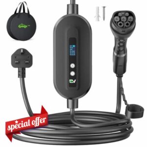 EVJUICION EV Charger Cable Type 2 to 3 Pin Plug 10M