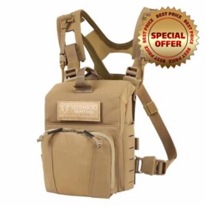 Binocular Harness Case Bino Chest Pack with Magnetic Closure and MOLLE System Water-repellent for Hunting (Single Case