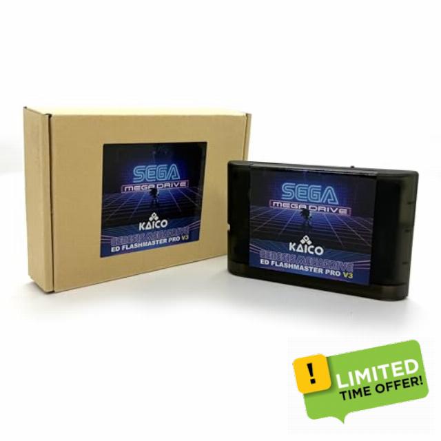 Kaico Sega Megadrive Flash Cart Everdrive Pro - Sega Mega Drive/Sega Genesis Flash Cartridge | Save States - Game Loader - SD Card Support - Region-Free Flash Drive