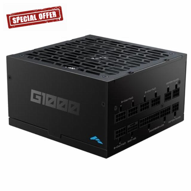 SAMA G1000 Power Supply - 1000W Fully Modular 80 Plus Gold Certified ATX 3.1 & PCIE 5.1 Compliant Japanese Capacitors 150mm FDB Fan Supports RTX 50/40 Series GPUs - Black