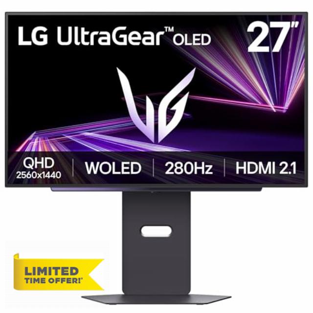 LG UltraGear OLED GX7 Gaming Monitor 27GX700A-B – QHD 1440p