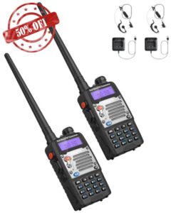 eSynic uv5r Professional 5W Walkie Talkies Rechargeable UV-5R Radio Walkie Talkies Dual Band VHF/UHF Clear Calls Long Range 2 Way Radio with LED Display 128CH Supports VOX FM Functions for In&Outdoo