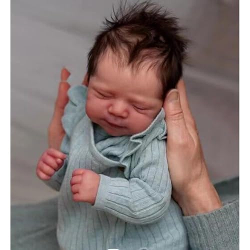 Realistic Baby Doll with Soft Cloth Body Lifelike Babys Doll Poseable Vinyl Limbs Rooted Hair For Kids Age 3+