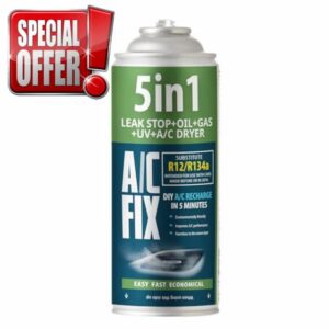 AC FIX 5-in-1 – R134a XL Refrigerant for Car Air Conditioning with Oil