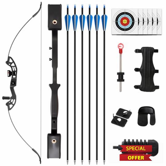 SERfawnCH Ambidextrous Recurve Bow – 30/40lbs Beginner Target Archery Set for Adults & Youth