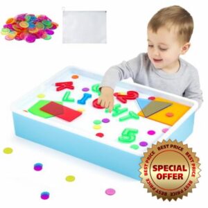 JF HOME BLISS Sensory Toys for Autism for Kids Autism ADHD ASD for Home School Fun Sensory Light Table Manipulatives and Accessories
