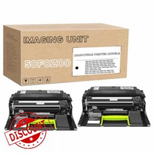 50F0Z00 500Z Black Drum Unit Compatible for Lexmark MX310dn MX410de MX510de MX511de MX511dhe MX511dte MX610de MX611de MX611dhe MX611dte Printer 2Pack