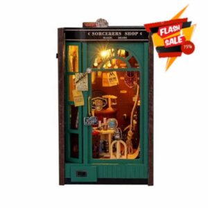 DIY Miniature Bookend Kits Decorative Wooden Puzzle for Adults Kids Childre