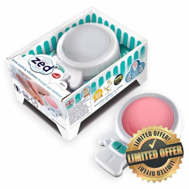 Rockit Zed 2.0 - Baby Vibration Sleep Aid & Red Night Light | Portable Infant Sleep Soother for Cots