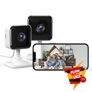 GNCC Indoor Camera 2K Security Camera 2 Packs CCTV Camera House Security