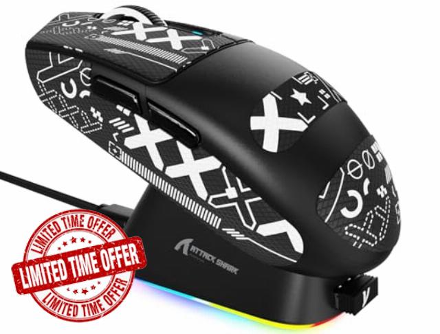 ATTACK SHARK G3PRO Wireless Gaming Mouse with Magnetic Charging Dock