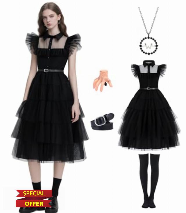 Enenblau Gothic Ball Gown Women's Black