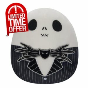 Squishmallows Original 8-Inch Disney Jack Skellington | Collectable Cute Plush Toy