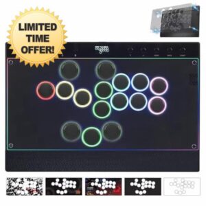 Sehawei Haute42 C16 Leverless Arcade Controller - Magnetic Detachable Panel for DIY Art