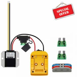 20V to 12V Step Down Converter for DeWalt 20V Battery Adapter DC Voltage Regulato