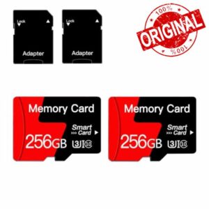 [2-Pack]256GB MicroSD Memory Card Micro SD Card With Adapter Class 10