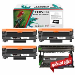 Qualicom DR2400 Drum Unit DR-2400 (1-Pack) Compatible for HL-L2310D HL-L2370DN HL-L2375DW DCP-L2510D DCP-L2530DW MFC-L2710DN MFC-L2750DW (DR2400+TN2420*3)