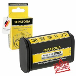 PATONA Premium Battery Compatible with Leica Q2 Q3 SL2 SL2S | Replacement Battery BP-SCL6 LC-SCL6 19 531 | 7.2V 2600mAh 18.7Wh Li-Io