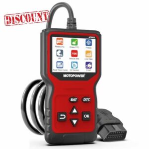 MOTOPOWER MP69033 Pro OBD2 Scanner Code Reader Check Engine Fault Light Diagnostic Scan Tool with Battery Tester
