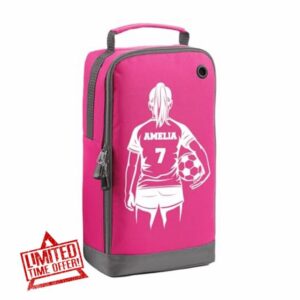 Personalised Kids Boot Bag – Custom Name Sports Shoe Bag for Football
