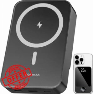 Magnetic Power Bank 10000mAh,20W Fast Charging Portable Charger