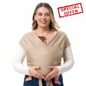 Momcozy Baby Wrap Carrier - Easy to Wear Infant Carrier Slings