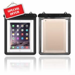 PVC Waterproof Tablet Holder Reliable Protection for Your Device During Water Activities (Black)
