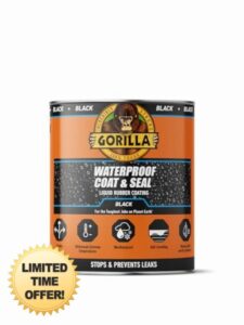 Gorilla 84756 Waterproof Coat & Seal Black 473ml