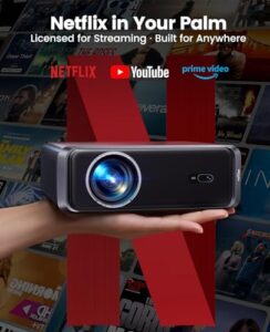 1000ANSI Smart Full HD 1080P Projectors for Bedroom