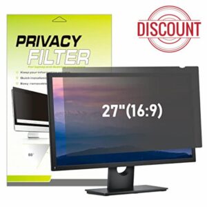 27 inch Computer Privacy Screen Filter for 16:9 (Aspect Ratio) Widescreen Computer Monitor